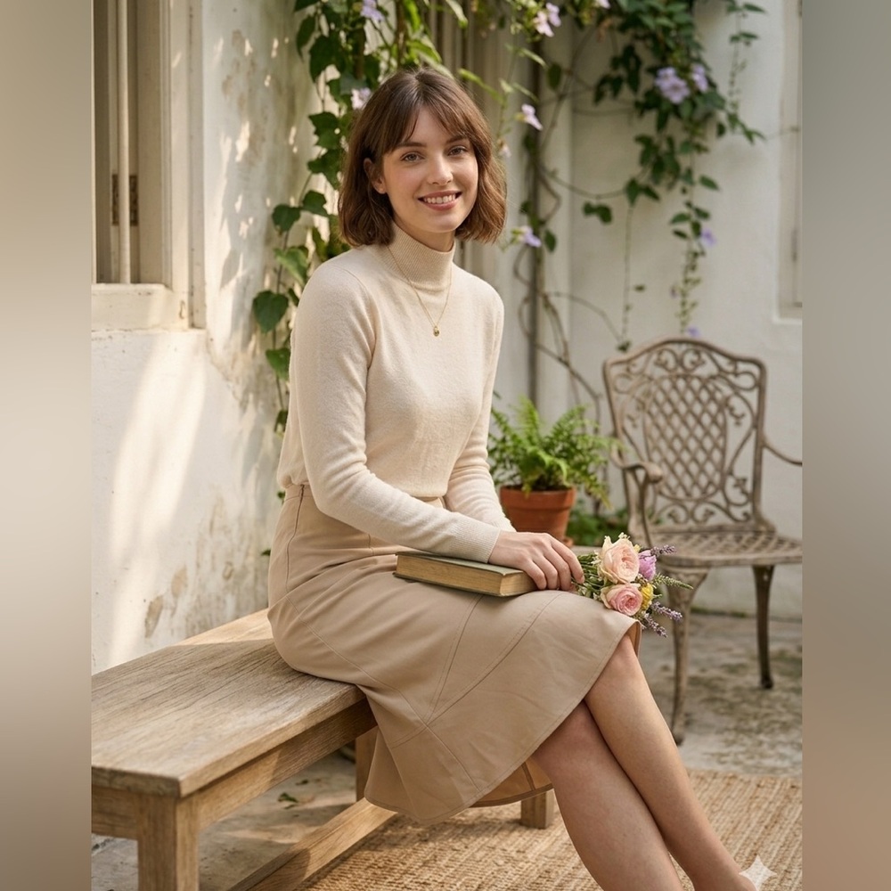 U2 Women's Professional Khaki A-Line Skirt - Size S